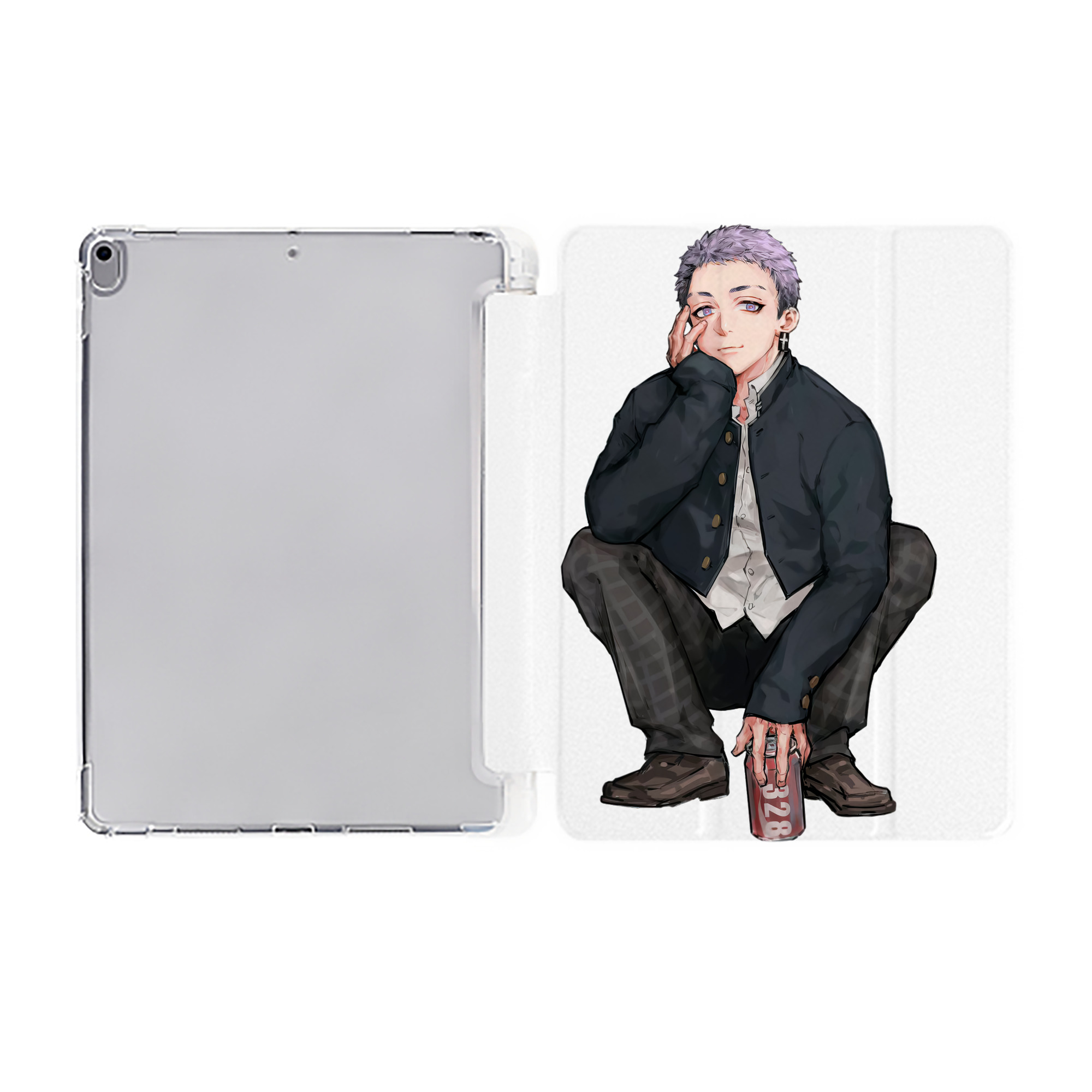 （画像用） 東京リベンジャーズ Tokyo Revengers IPad ケース ペン収納付き 三つ折りスタンド PUレザー×シリコン 対応機種9.5/10.5/10.9インチ